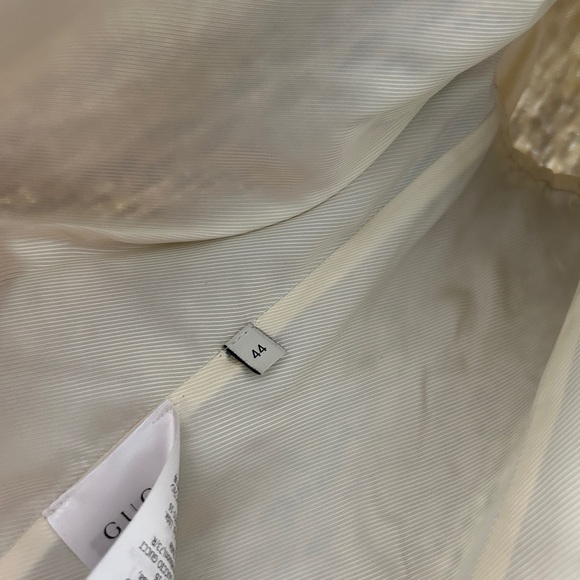 Gucci White Jacket with Green Trim - Picture 4 of 4